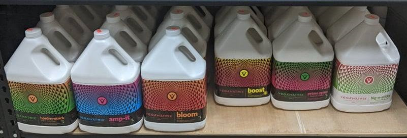 Vegamatrix Hard-N-Quick, Prime Ryme, Big-N-Sticky, Grow, Amp-It, Bloom, Boost AVAILABLE AT EDENZ HYDRO