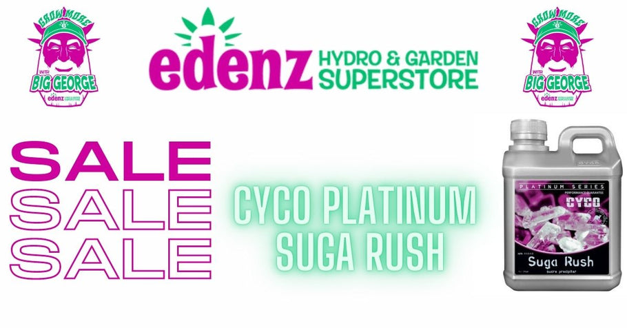 SHOP EDENZ AND SAVE BIG: Over 50% Off Cyco Platinum Suga Rush, 5 and 20 Liters