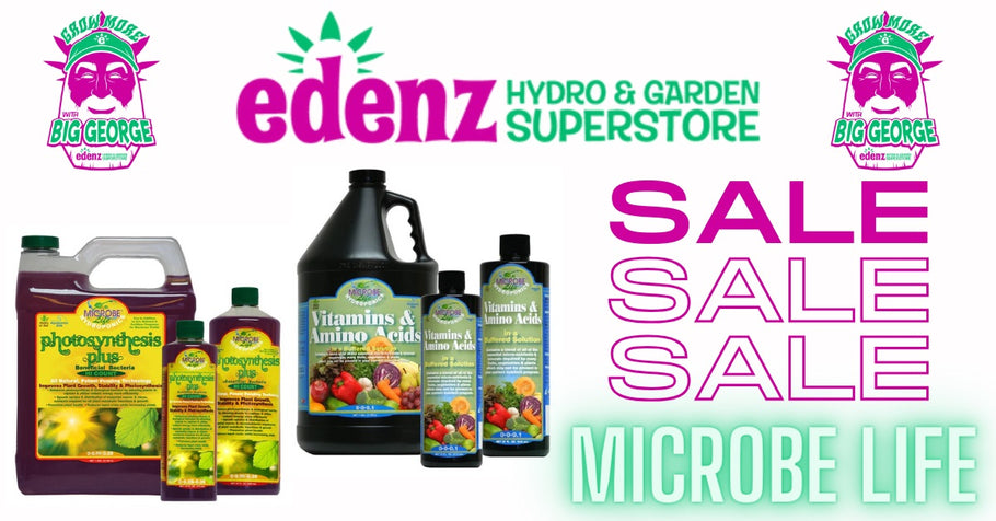 SAVE BIG on Microbe Life Hydroponics — Vitamins & Amino Acids and Photosynthesis Plus at Edenz Hydro!