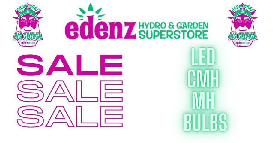 Large Selection of LED, HPS, and MH BULBS are ON SALE at Edenz Hydro!