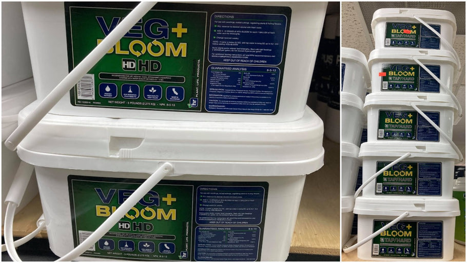 VEG+BLOOM Nutrients are Available and In Stock at Edenz Hydro!