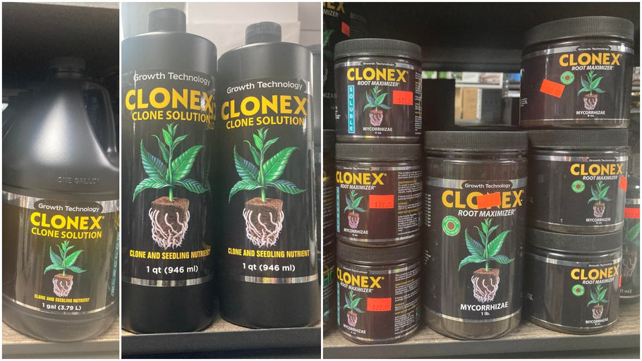 Growth Technology Clonex Clone Solution and Root Maximizer are Available at Edenz Hydro!