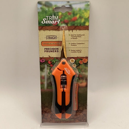 Trim Smart Orange Straight Titanium Pruners