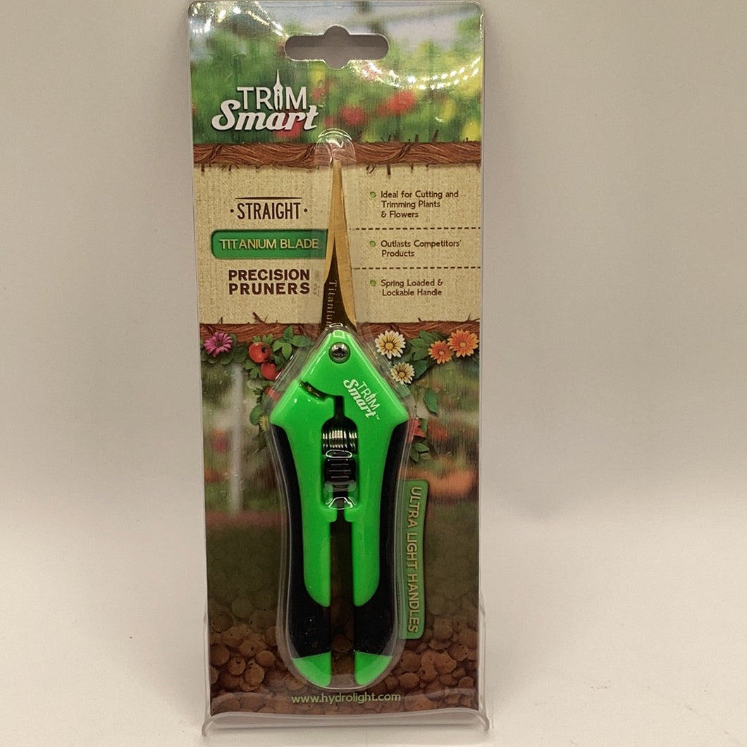Trim Smart Green Straight Titanium Pruners