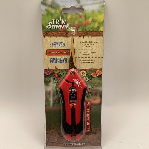 Trim Smart Red Curved Titanium Pruners