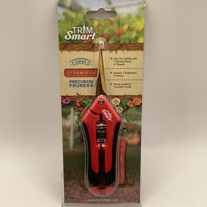 Trim Smart Red Curved Titanium Pruners