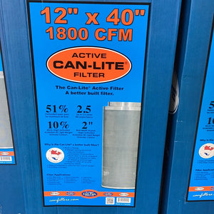 Can-Lite Carbon Filter 12”x40” 1800cfm