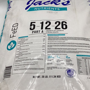 Jack’s Nutrients 5-12-26 Part A 25lb