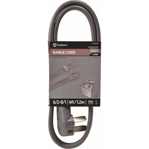 Range Replacement Cord 6 ft. 6/2-8/1 Flat Gray
