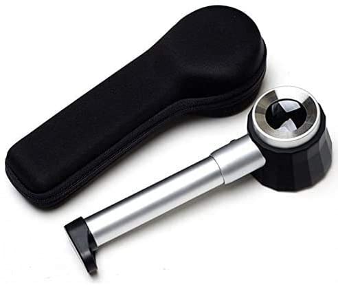 Good Market 10X Handheld LED Optical Glass Magnifier with Scale Magnifying Jewelry Loupe