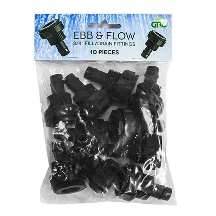 Ebb & Flow 3/4'' Fill/Drain Fitting (10pcs/pck)