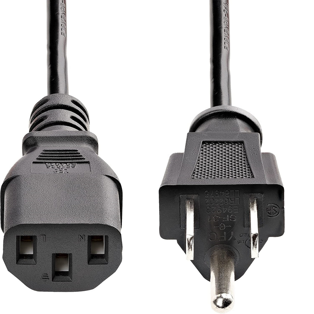 Standard 120v Power Cord 8ft 16AWG