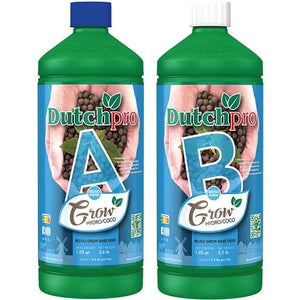 Dutchpro A+B Grow Base Feed for Hydroponics / Coco (RO/Soft Water)