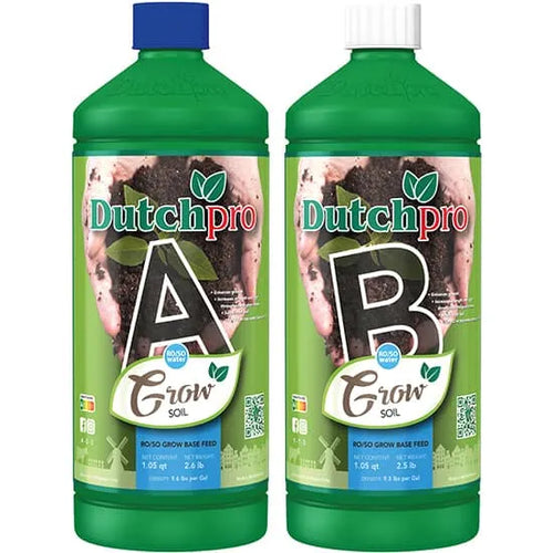 Dutchpro A+B Grow Base Feeds for Soil (RO/Soft Water)