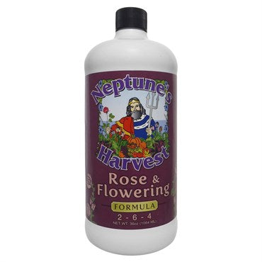 Neptunes Harvest Rose & Flowering Fertilizer 2-6-4