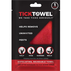 TickTowel Exfoliating Mitt - Red