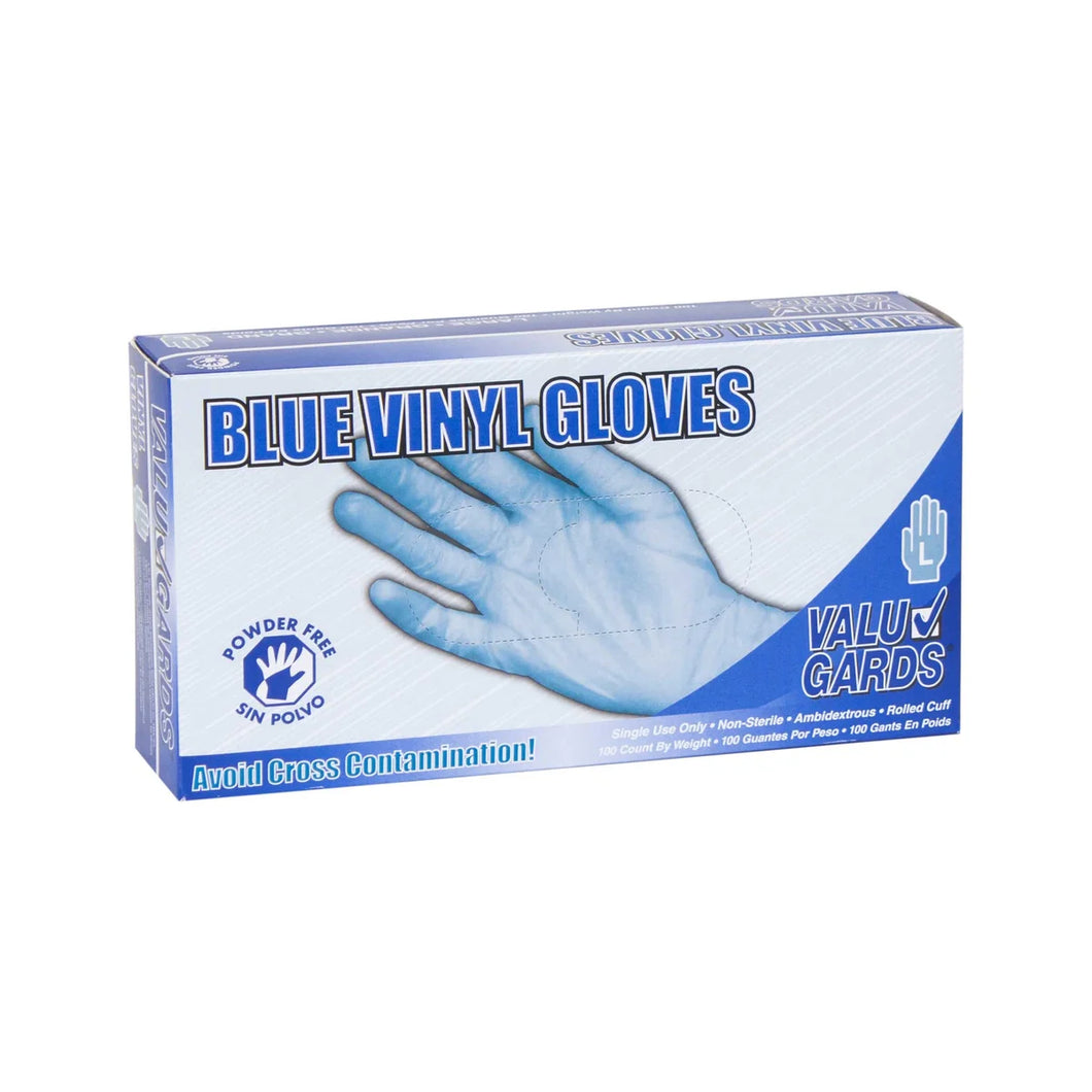 Blue Vinyl Gloves