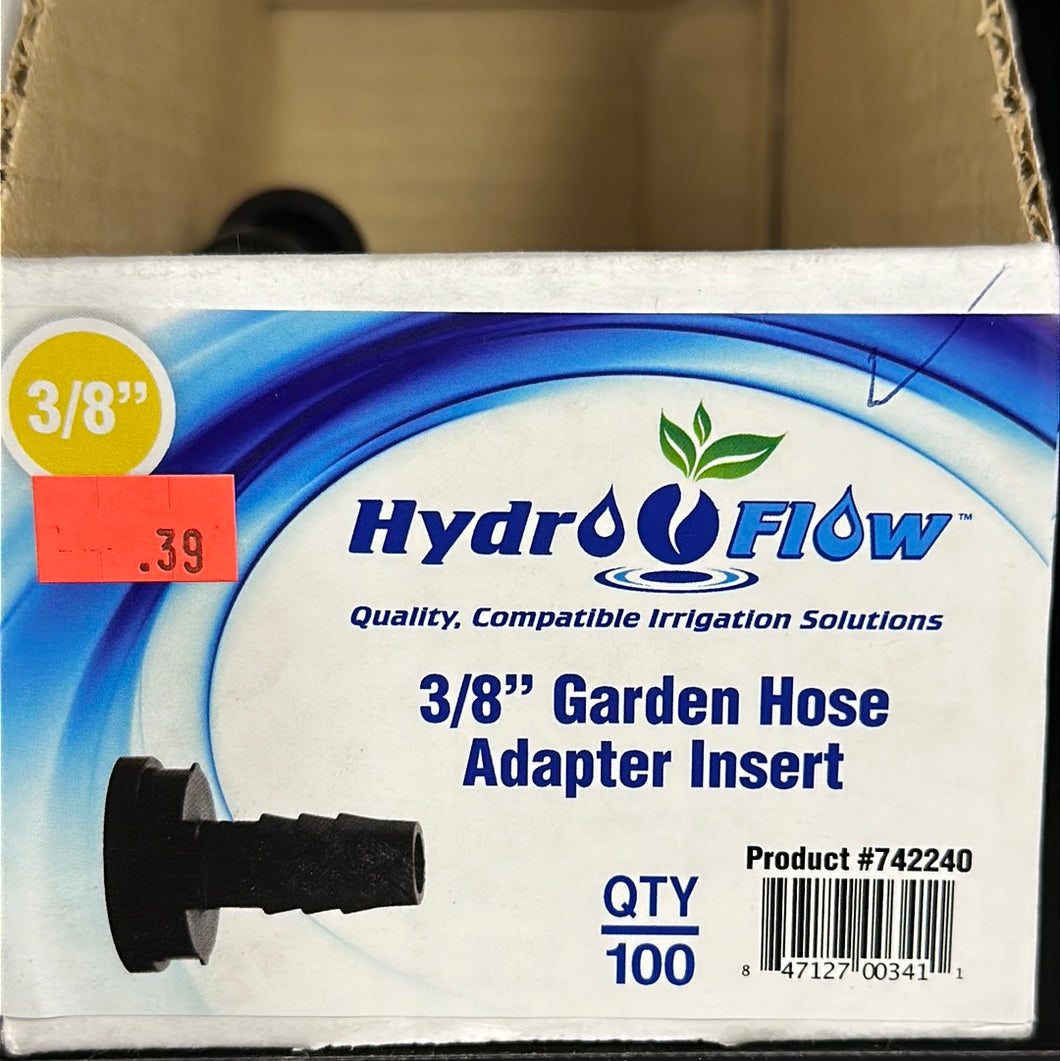 HydroFlow 3/8” Garden Hose Adapter Insert