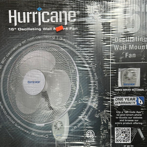 Hurricane 16” Supreme Wallfan