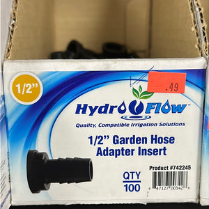 HydroFlow 1/2” Garden Hose Adapter Insert
