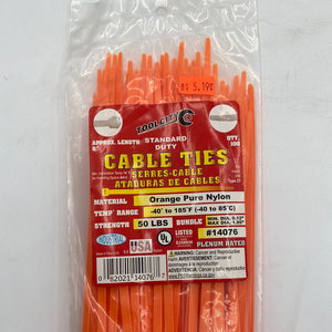Cable Ties 8” Orange