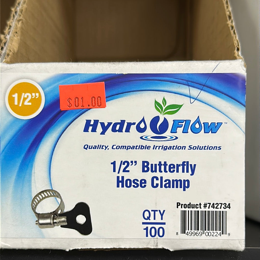 HydroFlow 1/2” Butterfly Hose Clamp