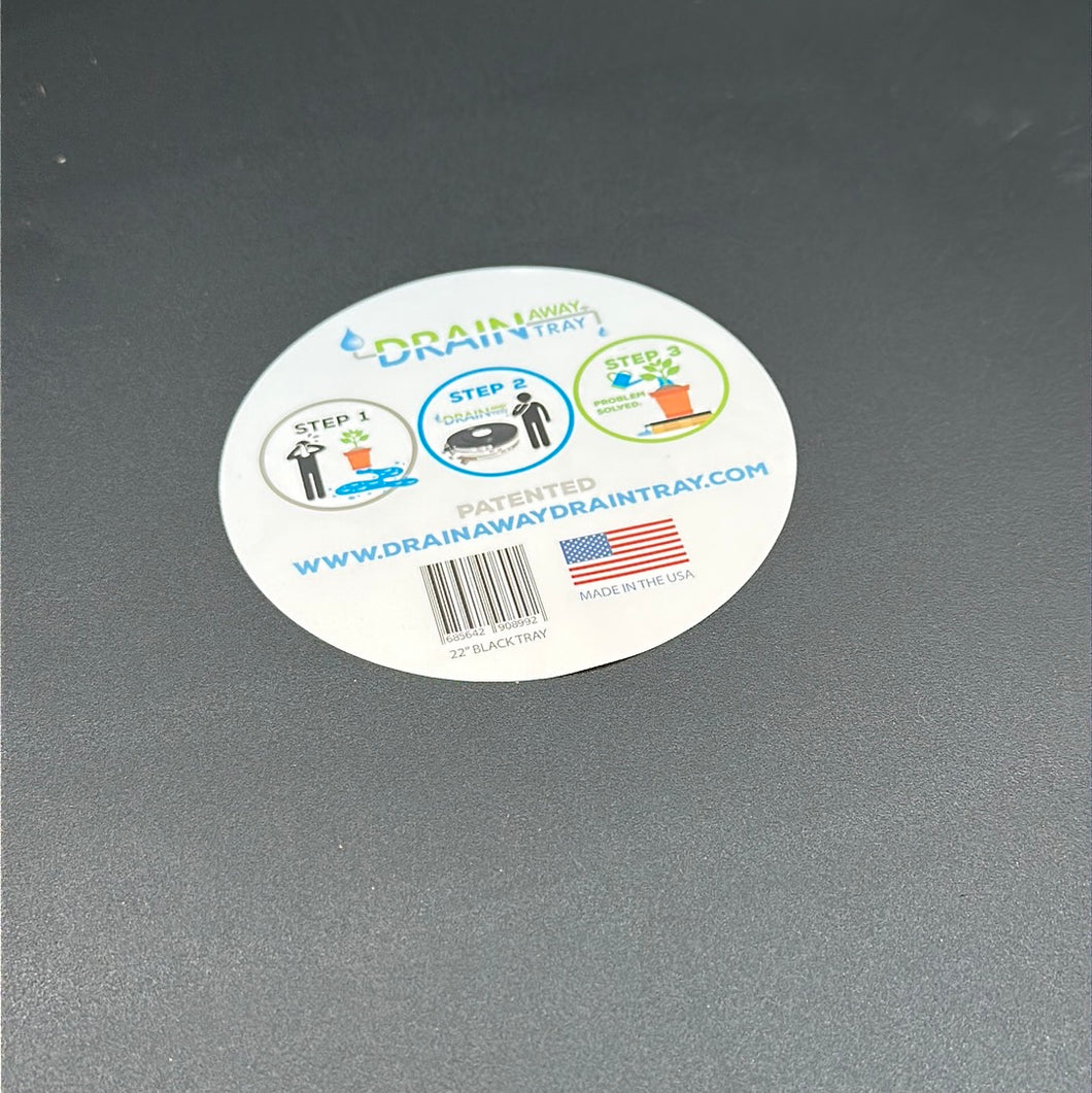 Drain Away Tray 22.5 Black