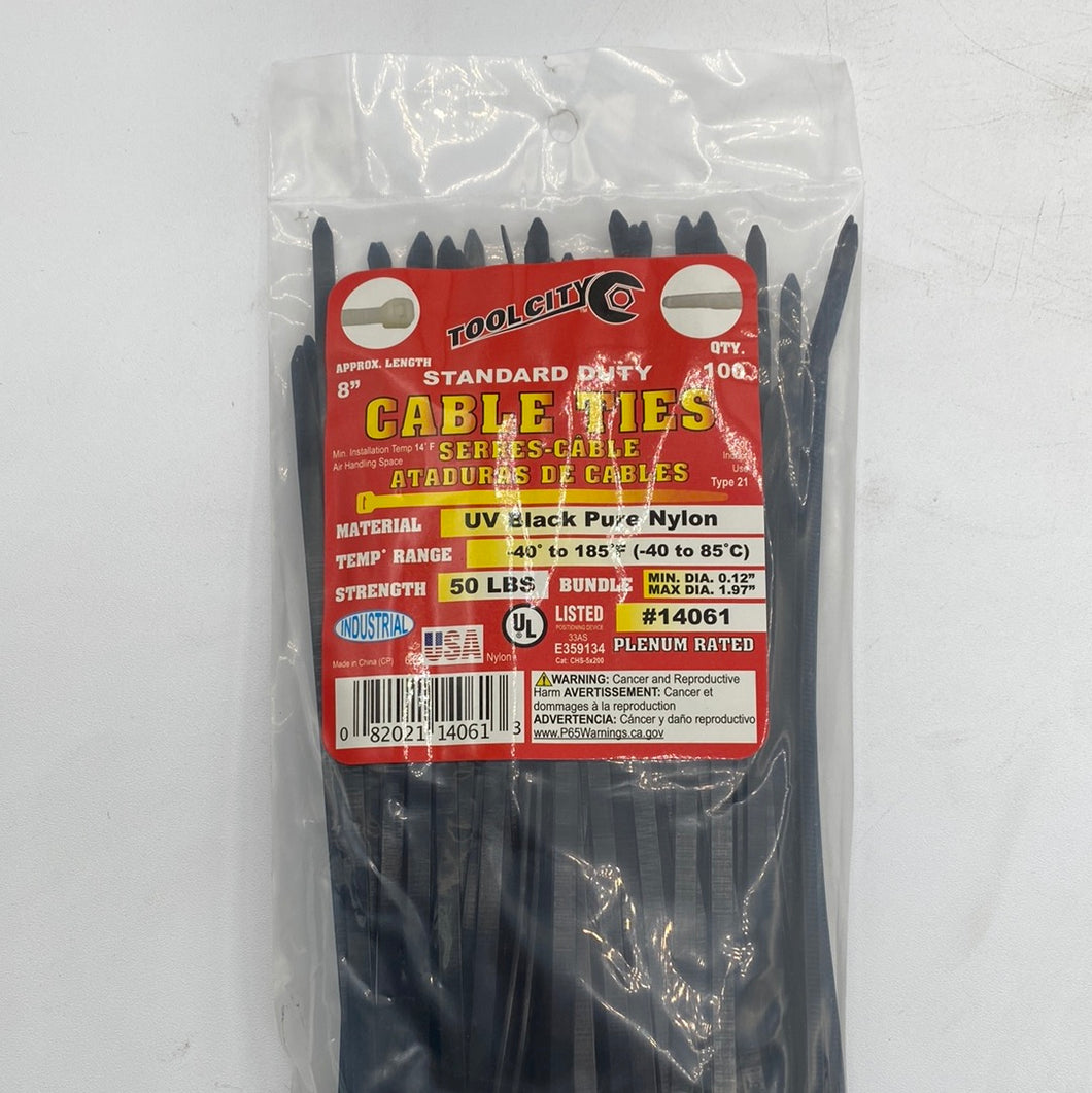 Cable Ties 8” Black