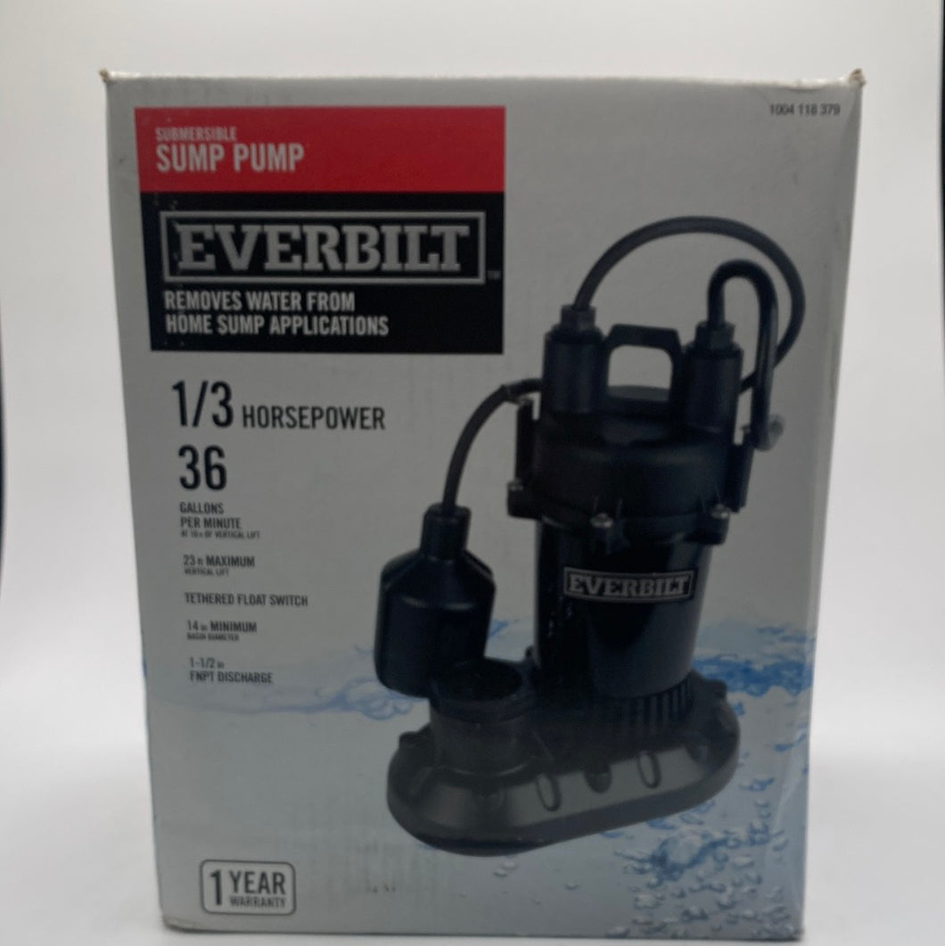 Everbilt 1/3 HP submersible