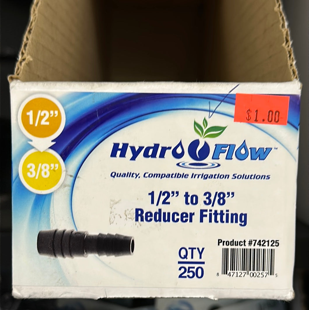 HydroFlow 1/2” to 3/8” Reducer Fitting