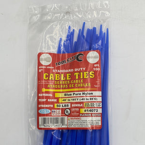 Cable Ties 8” Blue