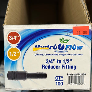 HydroFlow 3/4” to 1/2” Reducer Fitting