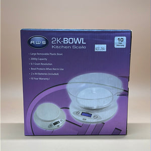 AWS 2k-Bowl Kitchen Scale