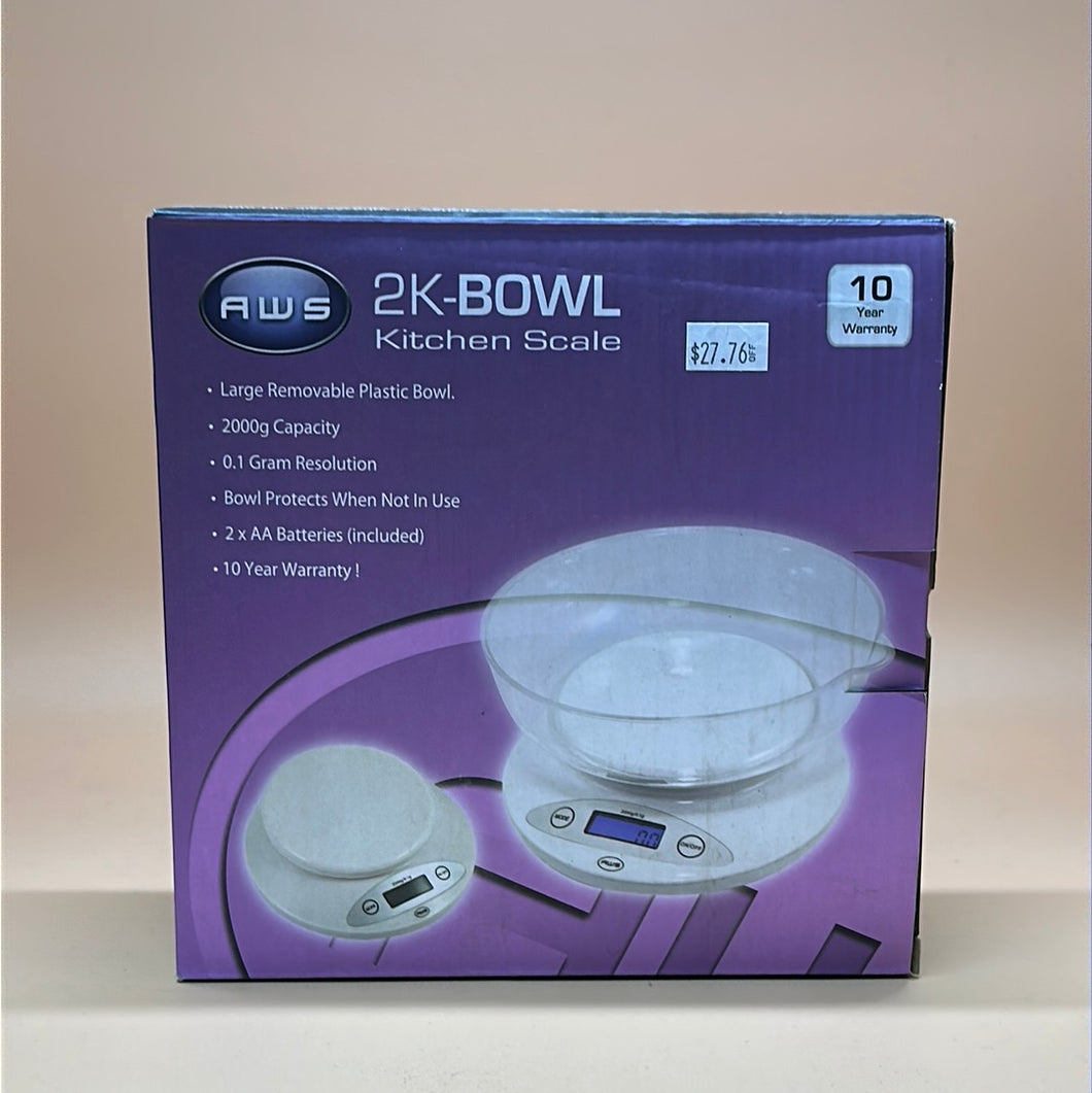 AWS 2k-Bowl Kitchen Scale
