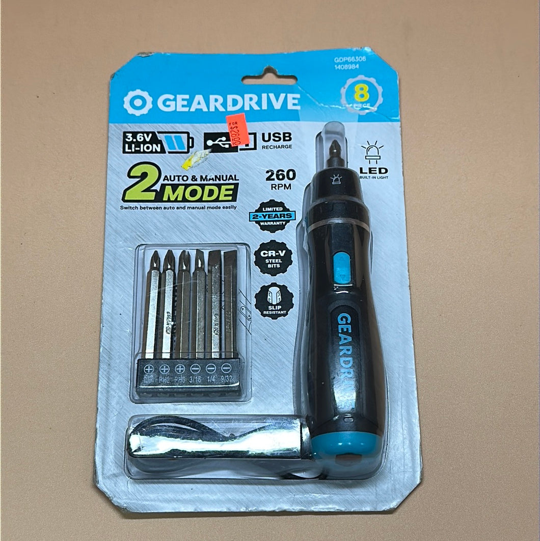 GearDrive Rechargeable ScrewDriver