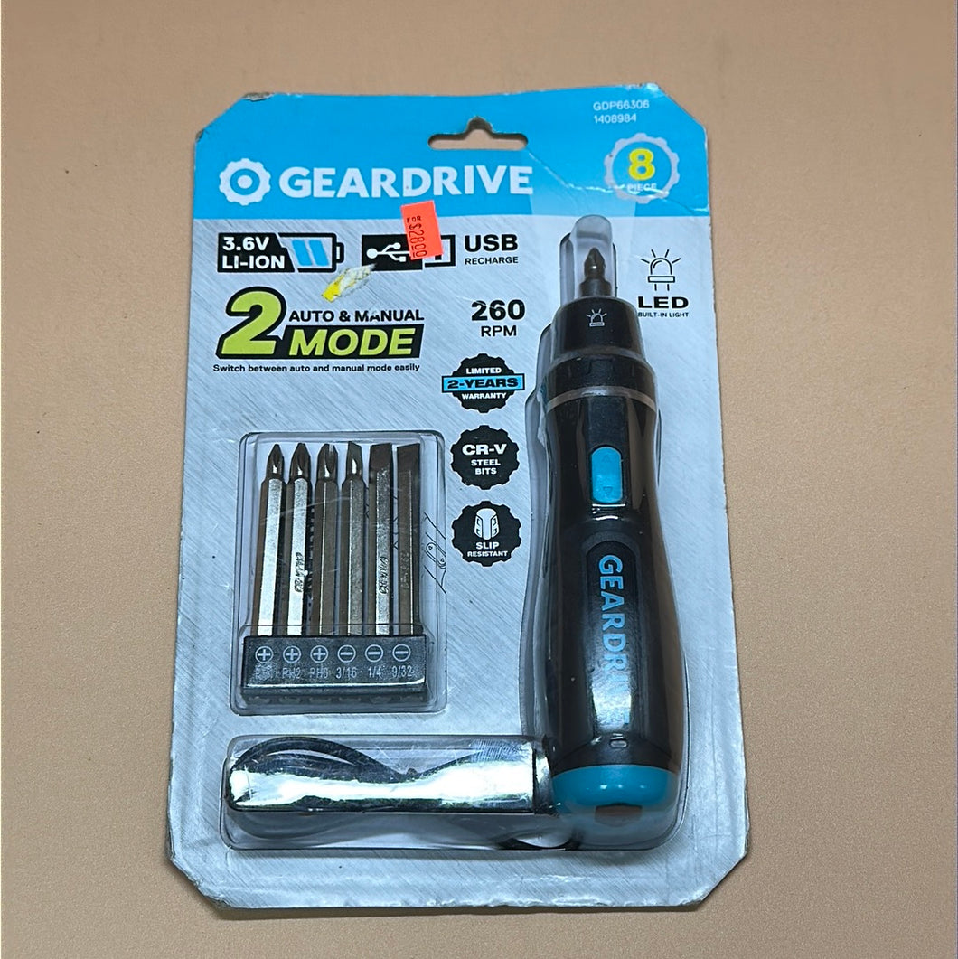 GearDrive Rechargeable ScrewDriver