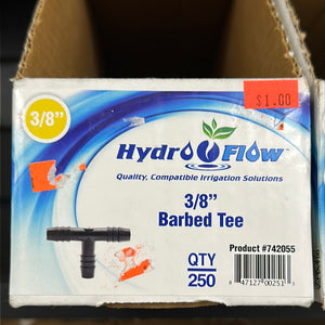 HydroFlow 3/8” Barbed Tee