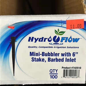 HydroFlow Mini Bubbler with 6” Stake
