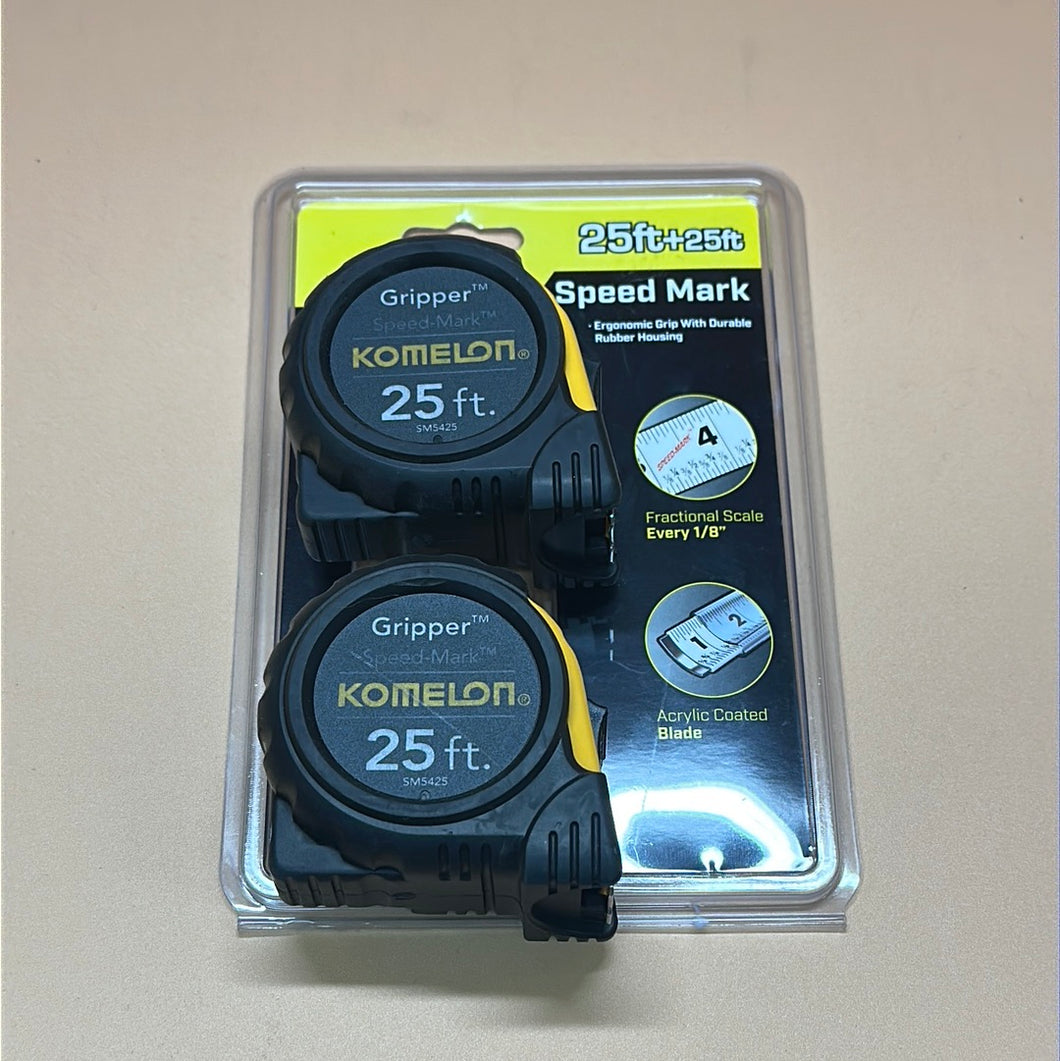 Komelon 2 Pack 25ft Tape Measure