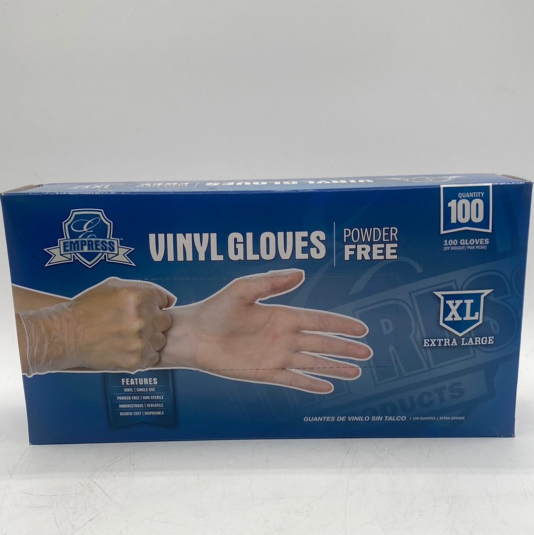 VINYL GLOVES POWDER FREE X-LARGE