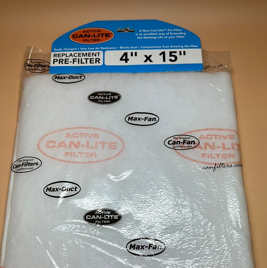 Can-Lite Pre Filter 4x15
