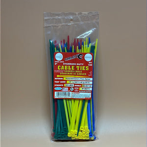 Tool City Cable Ties 8” Assorted Colors