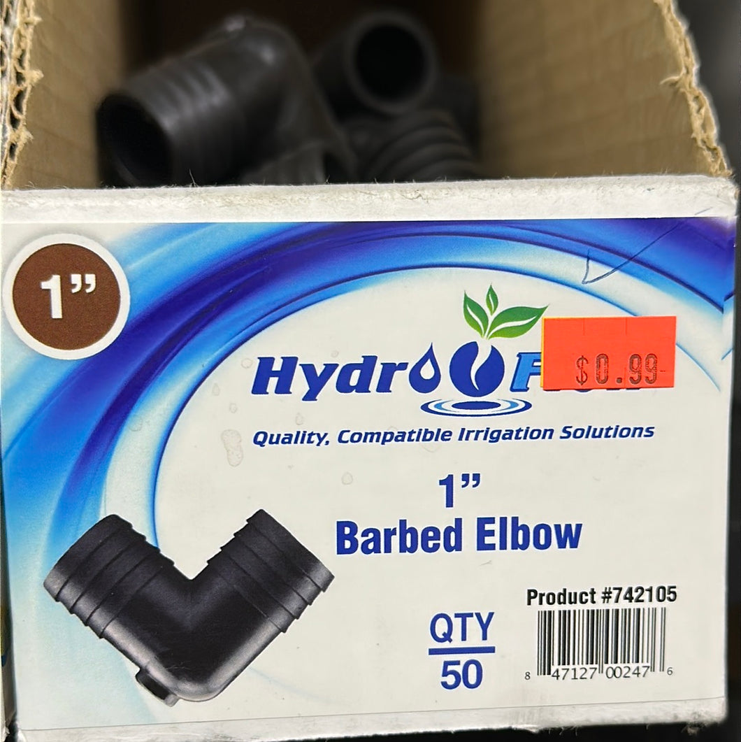 HydroFlow 1” Barbed Elbow