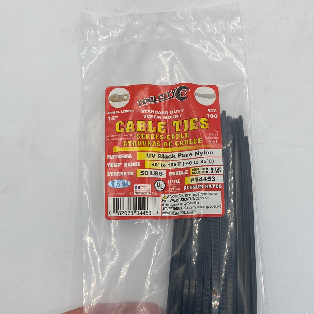 Cable Ties 15” Black