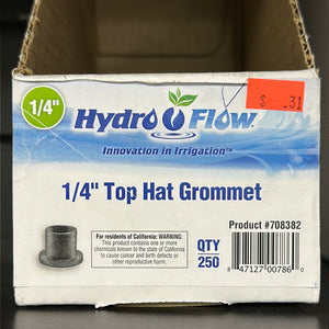 HydroFlow 1/4” Top Hat Grommet