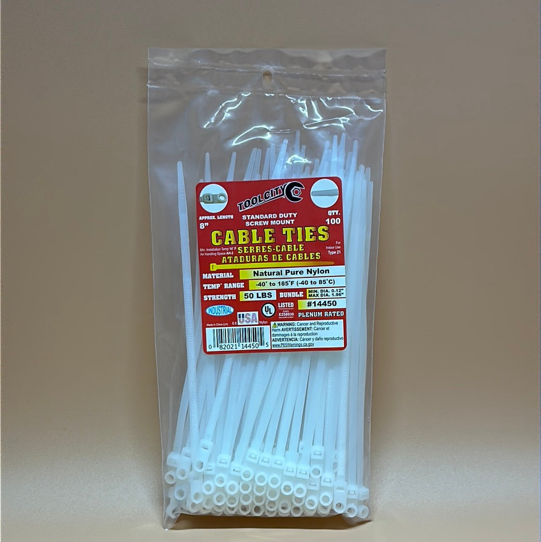 Tool City Cable Ties 8”