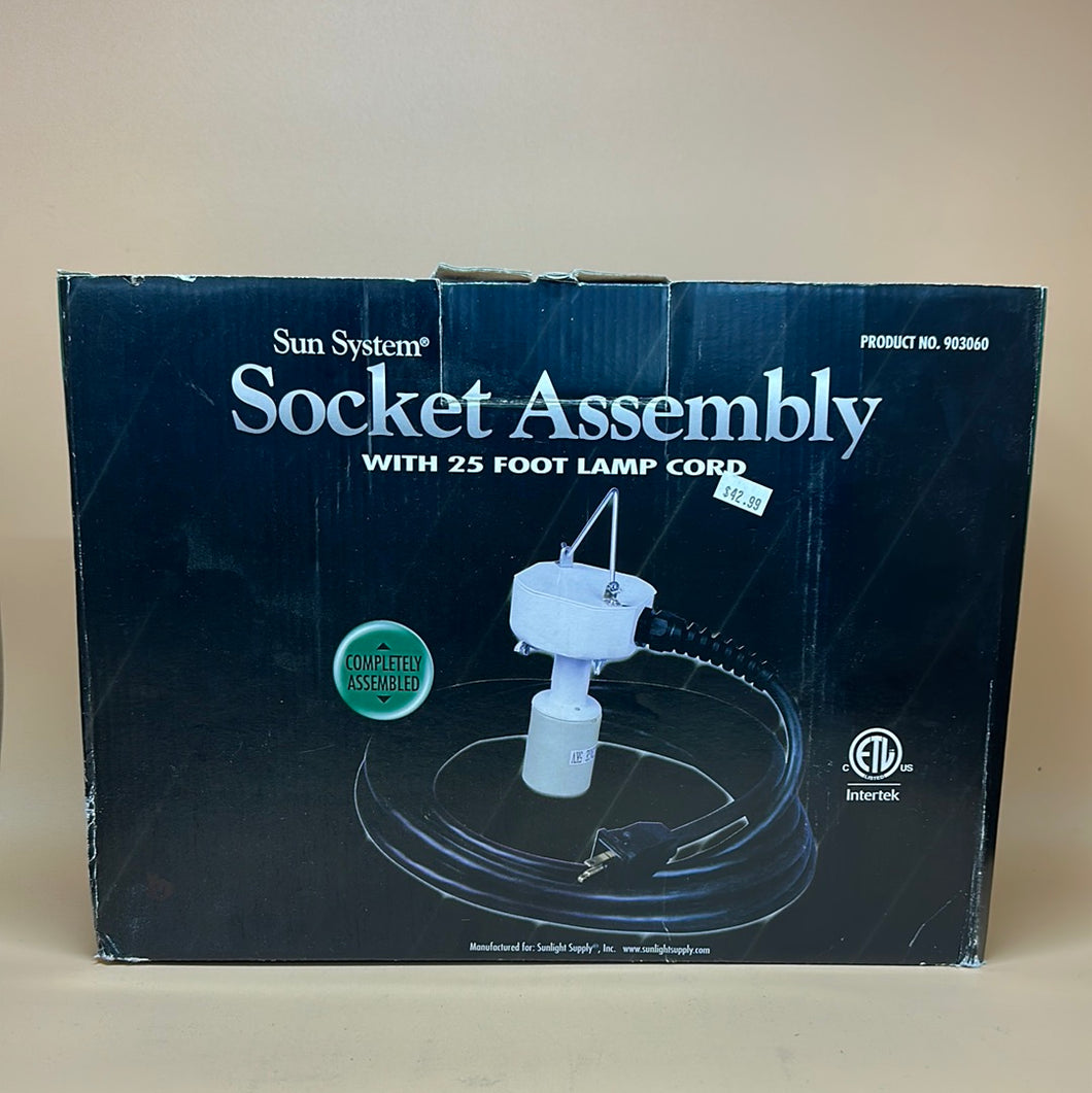 SS Socket Assembly w/ 25ft Lamp Cord