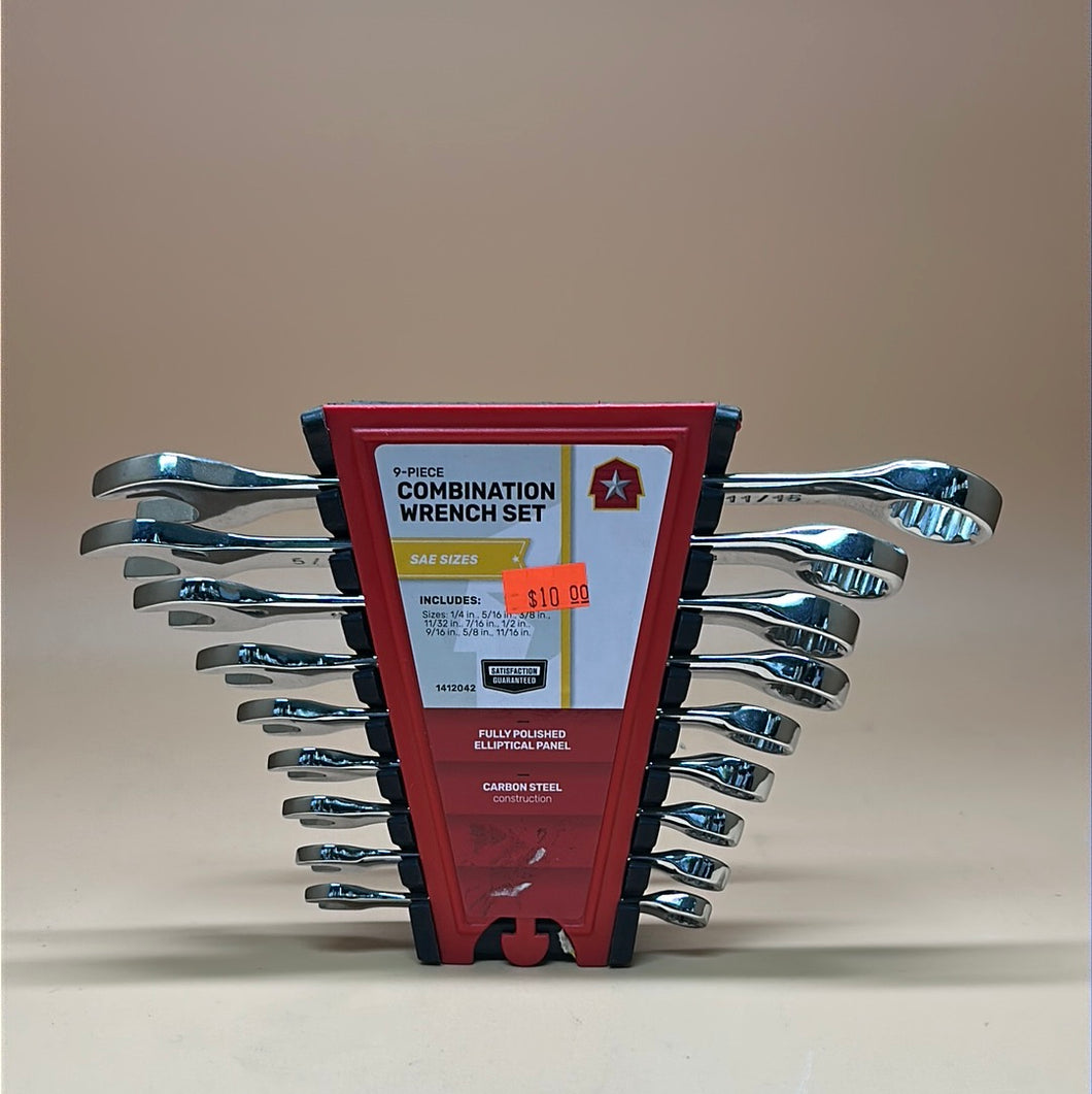 9-Piece Combination Wrench Set