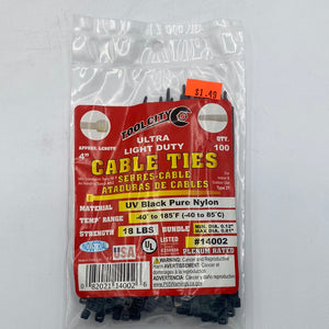 Cable Ties 4”Black