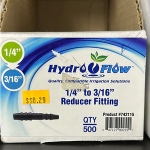 HydroFlow 1/4 to 3/16” Reducer Fitting
